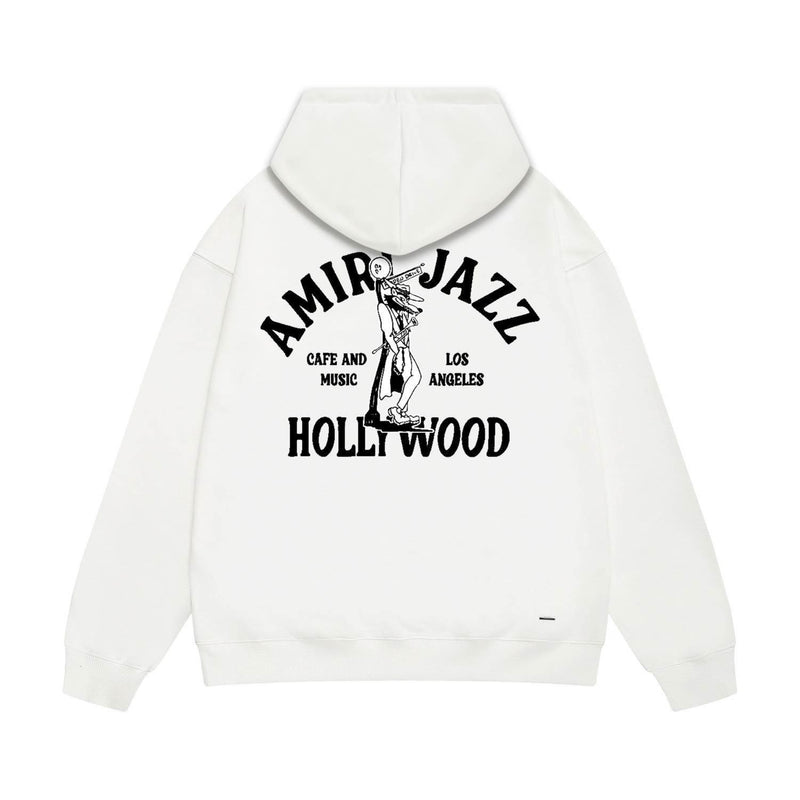Amiri hoodie wolf music hand print