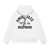 Amiri hoodie wolf music hand print