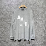 Amiri long sleeve shirts ladder text printing