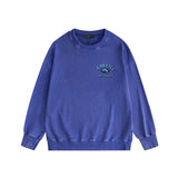 Amiri washed sweatshirt earth letterprinting washed and distressed