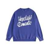Amiri washed sweatshirt heart wolf head printing washed and distressed