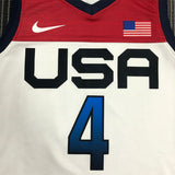 NBA Jerseys 2021 Olympics USA Team White 4, Bill