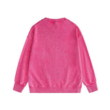Amiri washed sweatshirt classic letter spider print washed old