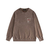 Amiri washed sweatshirt letter sign printing washed and distressed