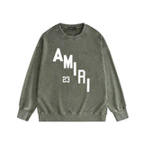 Amiri washed sweatshirt ladder text print washed old