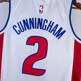 NBA Jerseys 23, Pistons, White 2, Cunningham