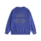 Amiri washed sweatshirt splash ink large simple label printing washed and distressed