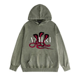 Amiri washed hoodie new font cobra washed distressed printing