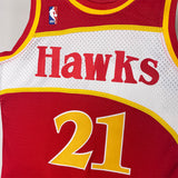 NBA Jerseys MN Hot Pressed Retro Jersey SW Eagles 8586 Season, Red No. 21, Wilkins
