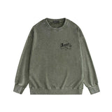 Amiri washed sweatshirt bowling printing washed and distressed