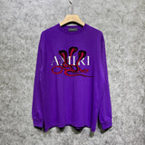 Amiri long sleeve shirts new font cobra printing