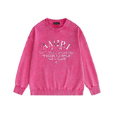 Amiri washed sweatshirt damaged little spider LA & CA print washed and old