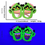 Halloween glasses Neon Glow Halloween Glasses – Pumpkin & Ghost Frame