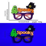 Halloween glasses Neon Glow Halloween Glasses – Pumpkin & Ghost Frame