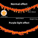 Themed Party Supplies Fluorescent Macaron Neon Party Garland – Christmas Star & Cosmos Ribbon Decoration