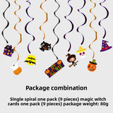 Halloween flag hanging ornaments  Halloween Witch Spiral Hanging Decoration