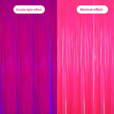 Themed Party Supplies Rain Curtain Banner Table Skirt Party Decoration Backdrop with Neon Glow Glasses Set