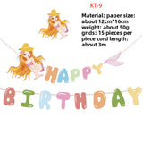 Themed Party Supplies Mermaid Theme Birthday Banner – Ocean Party Garland Decoration