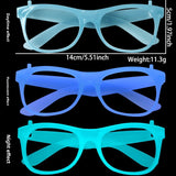 Themed Party Supplies Rain Curtain Banner Table Skirt Party Decoration Backdrop with Neon Glow Glasses Set