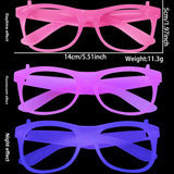 Themed Party Supplies Rain Curtain Banner Table Skirt Party Decoration Backdrop with Neon Glow Glasses Set