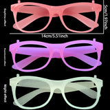 Themed Party Supplies Rain Curtain Banner Table Skirt Party Decoration Backdrop with Neon Glow Glasses Set