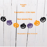 Halloween flag hanging ornaments Non-woven Fabric Letter Halloween Banner – Party & Bar Decoration