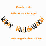 Halloween flag hanging ornaments Non-woven Fabric Letter Halloween Banner – Party & Bar Decoration