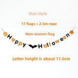 Halloween flag hanging ornaments Non-woven Fabric Letter Halloween Banner – Party & Bar Decoration