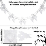 Halloween flag hanging ornaments Halloween Honeycomb Banner – Spider, Bat & Hollow Ghost Pumpkin Decorations