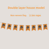 Halloween flag hanging ornaments Non-woven Fabric Letter Halloween Banner – Party & Bar Decoration