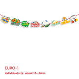 Themed Party Supplies UEFA Euro Cup Football Bunting Banner – Bar & Club Decorations, Party Garland for Fans