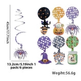 Halloween flag hanging ornaments Halloween Cartoon Spiral Hanging Decorations