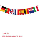 Themed Party Supplies UEFA Euro Cup Football Bunting Banner – Bar & Club Decorations, Party Garland for Fans