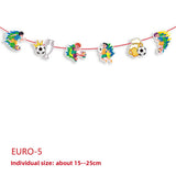 Themed Party Supplies UEFA Euro Cup Football Bunting Banner – Bar & Club Decorations, Party Garland for Fans