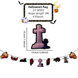 Halloween flag hanging ornaments Halloween Paper Banner – Spooky Party & Haunted House Decoration