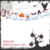 Halloween flag hanging ornaments Halloween Letter Banner – Cartoon Paper Flags with Ghost, Zombie & Rudolph Decorations