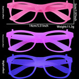 Themed Party Supplies Neon Theme Party Glasses – Glowing PET Eyewear for Bar, KTV, and Dance Events