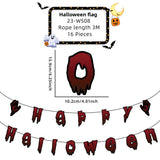 Halloween flag hanging ornaments Halloween Paper Banner – Spooky Party & Haunted House Decoration