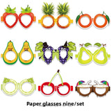 Themed Party Supplies Set of 9 Kids’ Birthday Party Fruit-Shaped Paper Glasses – Summer Pineapple Theme