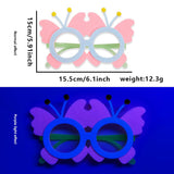Themed Party Supplies Neon Theme Party Felt Glasses – Kids Birthday Photo Props