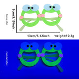 Themed Party Supplies Neon Theme Party Felt Glasses – Kids Birthday Photo Props