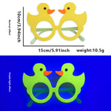 Themed Party Supplies Neon Theme Party Felt Glasses – Kids Birthday Photo Props