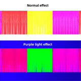 Themed Party Supplies 30×200cm Neon Fringe Banner – Fluorescent PET Streamer for Birthday Party Wall Decor