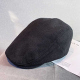 Beret Hat Men's Retro Advance Hats Baby Boy and Girl Summer Cotton Linen Cap Women's British