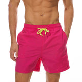 Mens Swim Trunks Summer Loose Solid Color Men's Beach Pants Casual Sports Shorts Swimming Trunks