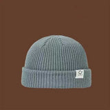 Women Beanies Smiling Face Knitted Hat Woolen Cap Children's Autumn and Winter Cold Hat