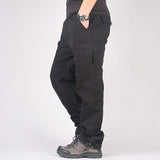 Baggy Cargo Pants for Men Autumn Outdoor Casual Pants Men's Overalls Multi-Pocket Trousers Loose Battle
