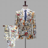 Mens Prom Suits Trendy Men's Printing Suit