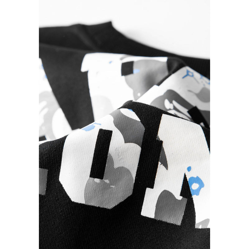 A Ape Print Sweatshirts Generation Autumn and Winter Starry Sky Luminous Printed Long-Sleeved T-shirt