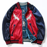 Kanye Bomber Jacket Embroidery Thickening Two-Sided Wear